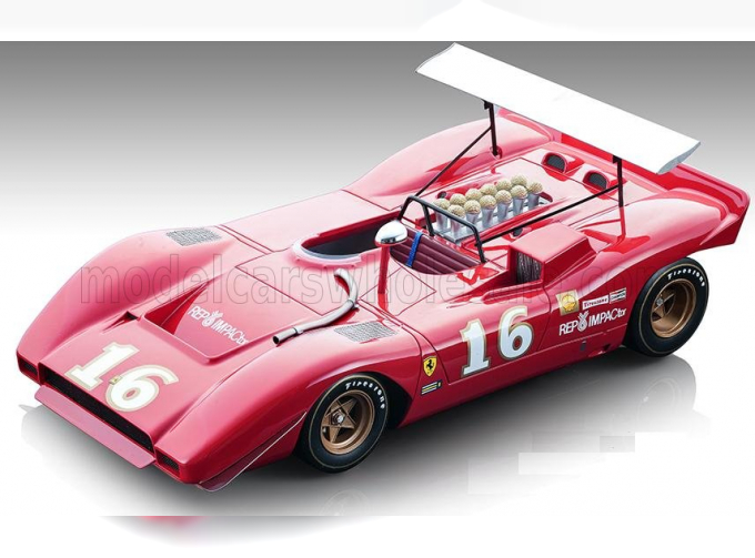 FERRARI 612 Can-am №16 River Side (1969) Chris Amon, Red