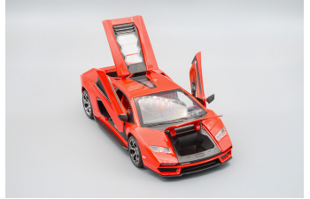 LAMBORGHINI Countach LPI 800-4, красный, 21 см.