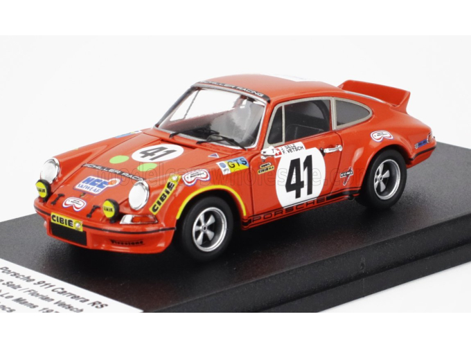 PORSCHE 911 Carrera Rs Coupe №41 24h Le Mans (1973) Jean Selz - Florian Vetsch, Orange