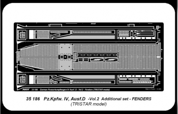 Фототравление для German medium tank Pz.Kpfw. IV, Ausf. D - vol. 2 - additional set - fenders