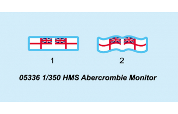 Сборная модель Корабль Монитор HMS Abercrombie