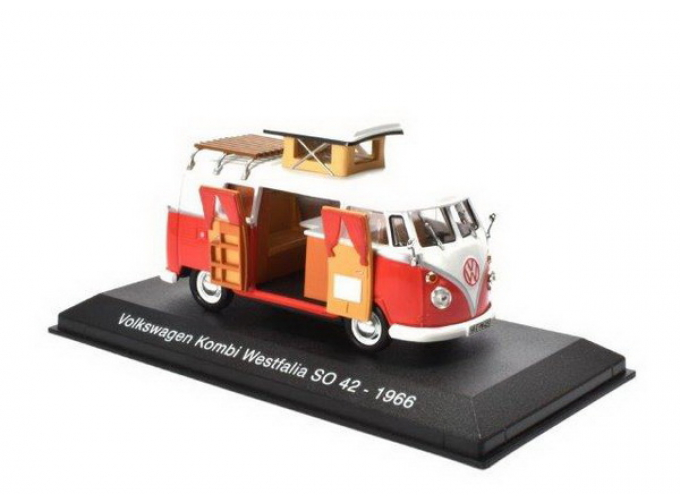 VOLKSWAGEN T1 Westfalia SO42 (1966), red / white