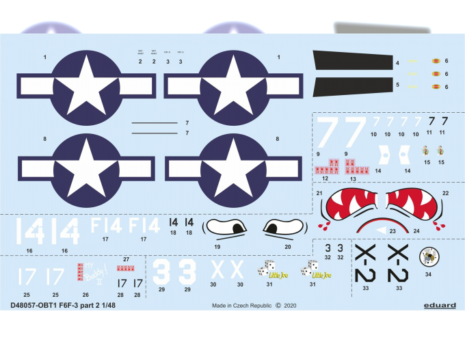 Декаль для F6F-3 part 2
