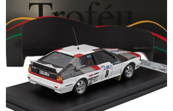 AUDI Quattro (night Version) №8 Rally Acropolis Hannu Mikkola - Arne Hertz (1981), White Black Red