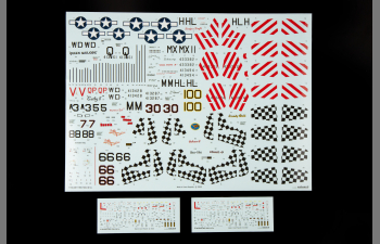 Сборная модель истребитель P-51D Mustang, RED TAILS & Co. комбо (2 в 1)