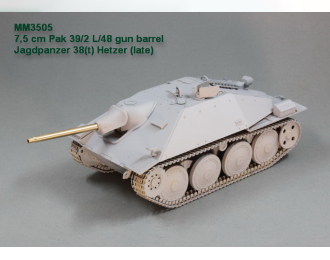 7,5 см ствол Pak 39/2 L/48. Jagdpanzer 38(t) Hetzer (late). Academy