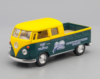 VOLKSWAGEN Bus Double Cab Pickup Delivery Services (1963), yellow / green