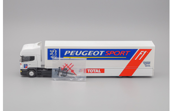 SCANIA 144L 530 "Peugeot Sport F1 Team" (1997), white