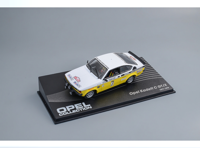 OPEL Kadett C GT/E Yellow/white Rallye Monte-Carlo №7