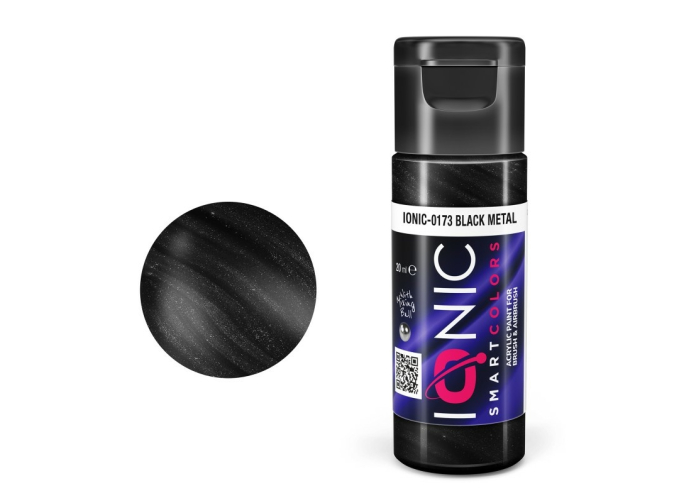 Краска акриловая IONIC Черный металл / Black Metal, 20мл