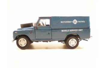 LAND ROVER Series III 109 Motorway Patrol, Classic cars 1:43, сине-зеленый