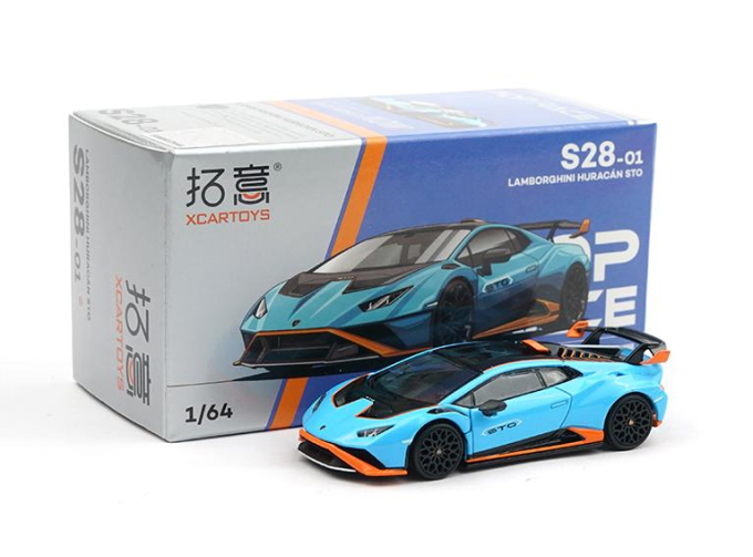 LAMBORGHINI Huracan STO, blue / orange