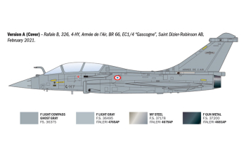 Сборная модель DASSAULT AVIATION Rafale B Military Airplane Marine Nationale (1999)