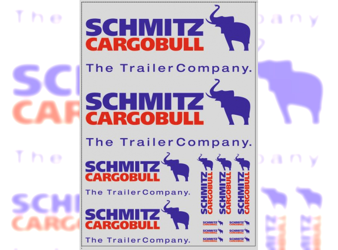 Набор декалей Эмблема для полуприцепов Schmitz Cargobull (100х140)