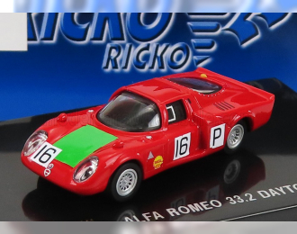 ALFA ROMEO 33.2 №16 24h Daytona (1968) I.giunti - N.galli, Red Green
