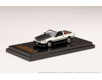 Toyota Corolla Levin AE86 3 Door customised version with carbon bonnet, white / black