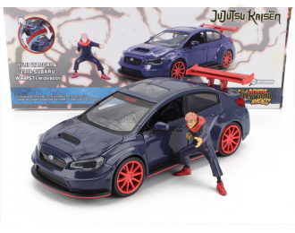 SUBARU Wrx Sti Whitebody With Jujutsu Kaisen Yuji Itadori Figure (2016), Grey