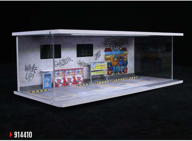 Diorama Graffiti with light, various