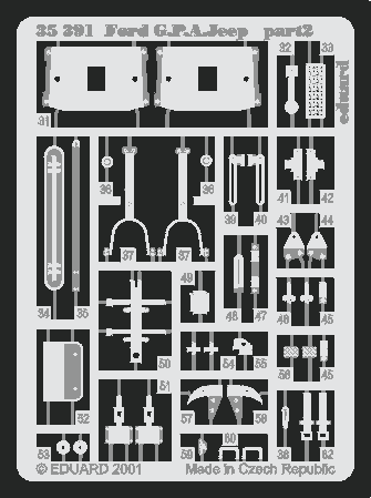 Фототравление Американский плавающий автомобиль Ford GPA