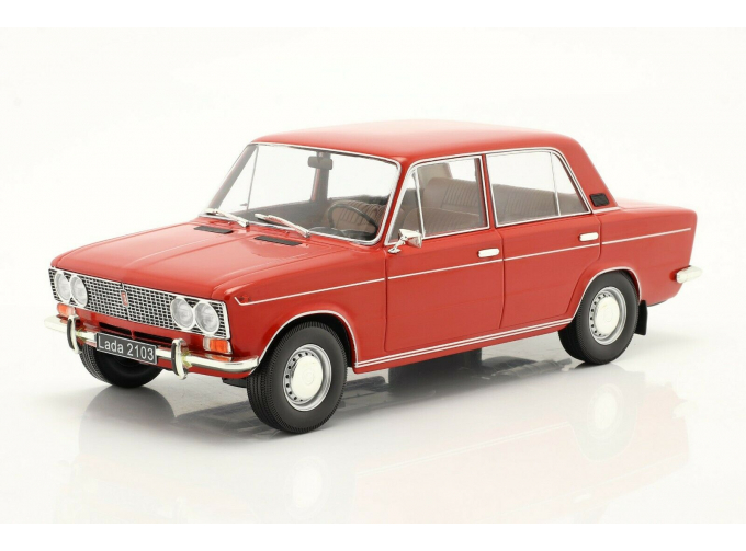 Волжский 2103 - 1975 (bright red with brown interior)