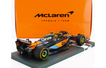 McLAREN F1 Mcl60 Team Mclaren №4 2nd Hungarian Gp (2023) Lando Norris, Orange Blue Black