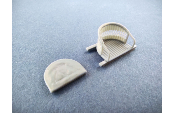 Плетеное сиденье Bristol Scout с подушкой в кожаной обивке