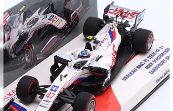 HAAS F1 Vf-21 065/6 Team Uralkali №47 Dutch Zandvoort Gp (2021) Mick Schumacher, White Blue Red