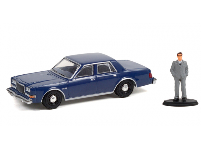 PLYMOUTH Grand Fury Unmarked Police Car с фигуркой 1986 Navy Blue