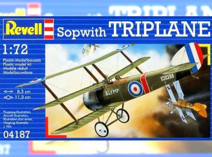 Сборная модель Самолет SOPWITH  Triplane