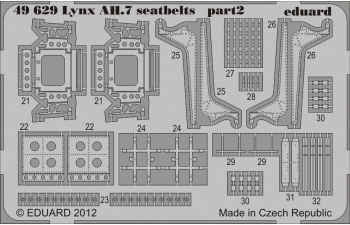 Фототравление для Lynx AH.7 seatbelts