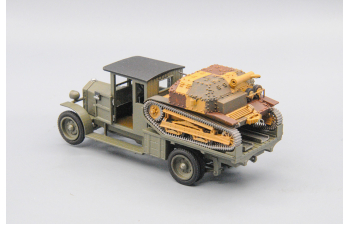 Ursus A грузовик с открытой дверью, с танкеткой ТК-3 (1939) Польша