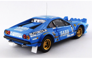 FERRARI 308 Gtb Team Saba (night Version) №1 Winner Rally Mille Miglia (1983) Nicola Busseni - Daniele Ciocca, Blue
