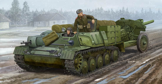 Сборная модель Тягач Soviet AT-P artillery tractor