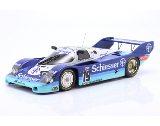 PORSCHE 956b 2.6l Turbo Team Brun Motorsport №19 1000km Spa (1985) Stefan Bellof - Thierry Boutsen, 2 Tone Blue White