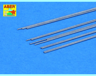 Steel round rods fi 0,4mm length 250mm x12 pcs.