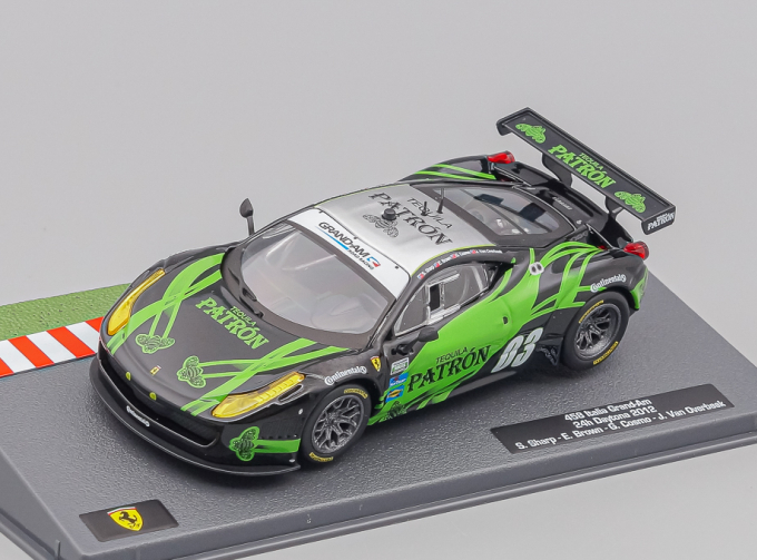 FERRARI 458 Italia 4.5l V8 Grand-am Team Extreme Speed Motorsport N 03 24h Daytona (2012) Scott Sharp - Ed Brown - Johannes Van Overbeek - Guy Cosmo, green / black