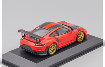 PORSCHE 911 GT2RS 991.2 (2018), red / gold wheels