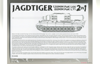 Сборная модель Jagdtiger 128MM PaK L66/88MM PaK L71 (2in1)