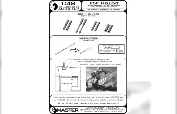 Набор вооружения для ранних F6F Hellcat (стволы для Browning 12,7мм)