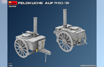 Сборная модель STEYR Rso/01 гусеничный с немецкой полевой кухней времён Второй мировой войны