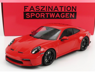 PORSCHE 911 992 Gt3 Touring Coupe 2022 - Black Rims, Guards Red