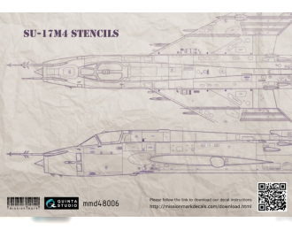 Декаль Су-17М4 (технические надписи)