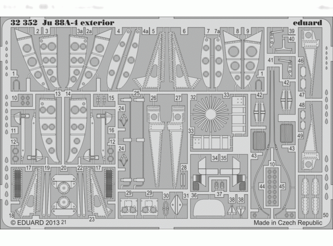 Фототравление для Ju 88A-4 exterior