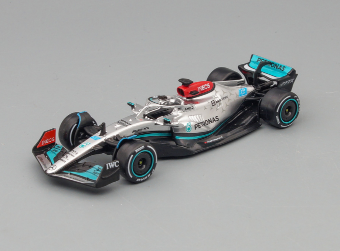 MERCEDES GP F1 W13e Team Mercedes-amg Petronas F1 N 63 Season 2022 George Russel, Silver Green