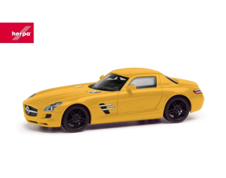 MERCEDES-BENZ SLS AMG (black rims), yellow metallic
