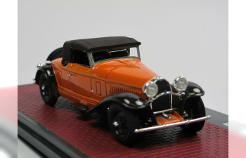 BUGATTI Type 46 Cabriolet de Villars #46360 (закрытый) 1930 Orange