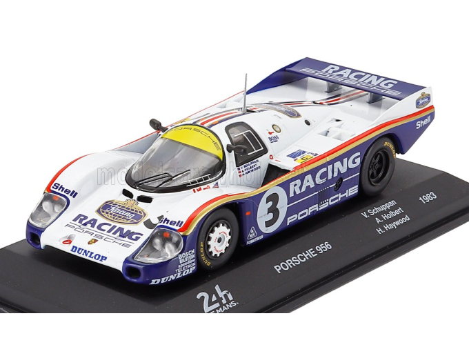 PORSCHE 956l 2.6l Twin Turbo Team Rothmans Porsche №3 Winner 24h Le Mans (1983) Al Holbert - Hurley Haywood - Vern Schuppan, White Blue