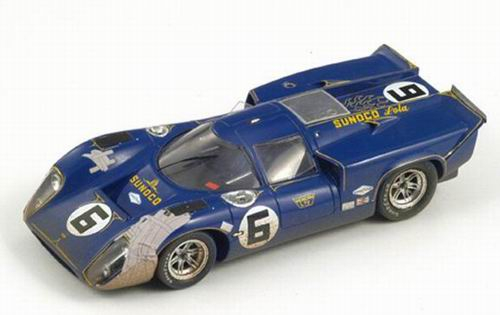 LOLA T70 MK III 6 Победитель Daytona 24 Hours 1969 M. Donohue - C. Parsons, blue