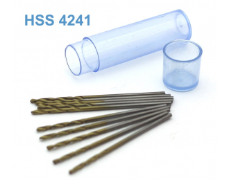 Мини-сверло HSS 6542 (M2) титановое покрытие d 1,2 мм 10 шт.