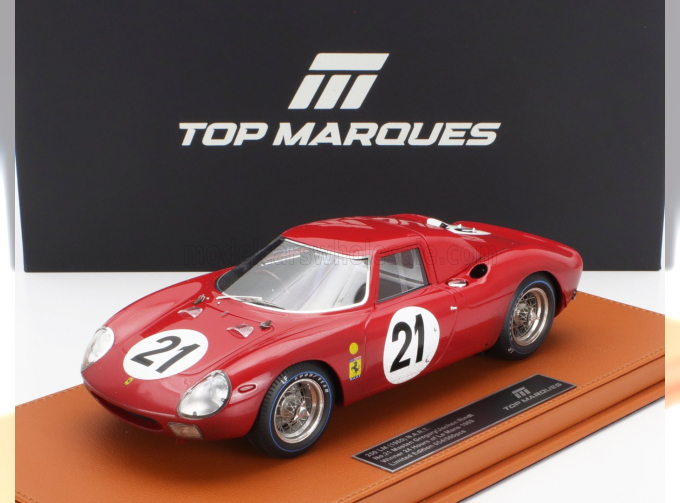 FERRARI 250lm 3.3l V12 Ch. N5893 Team N.a.r.t. North American Racing №21 Dirty Version Winner 24h Le Mans (1965) Jochen Rindt - Masten Gregory, Red